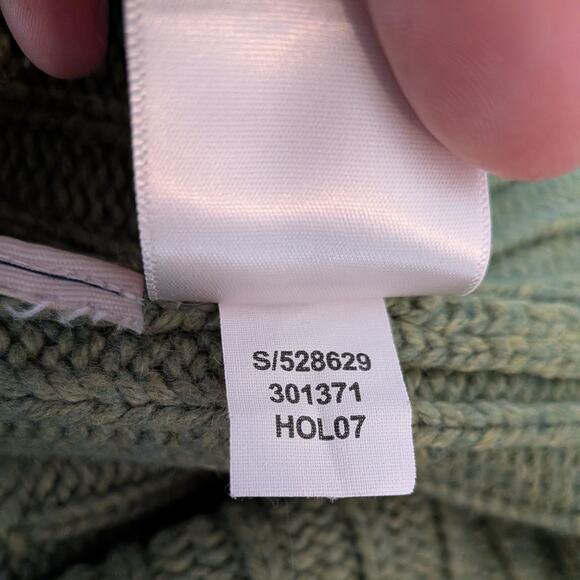 Old Navy Sweater Size M Green Y2K Shawl Collar Chunky Twilightcore Elena Bella - Picture 11 of 12